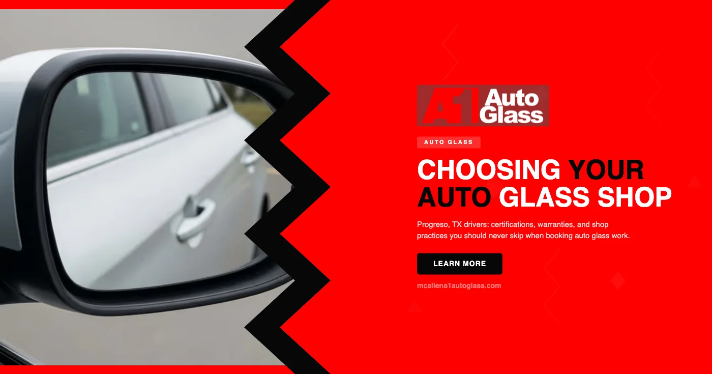 How to Choose an Auto Glass Shop in Progreso, TX | A1